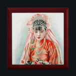Bride in Red at Chinese Wedding in Shanghai Gift Box<br><div class="desc">The air crackled with the joyous anticipation of a wedding day. The young woman, Xiaohua, stood bathed in the warm glow of the room, a vision of youthful elegance. Her face, flawless with a touch of light makeup that emphasised her youthful features, was framed by a cascade of black hair...</div>