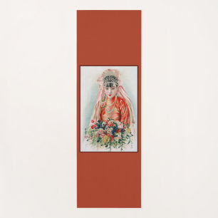 Bride in Red at Chinese Wedding in Shanghai Yoga Mat