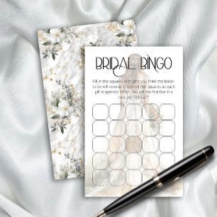  Bride in Wedding Gown bridal shower bingo game