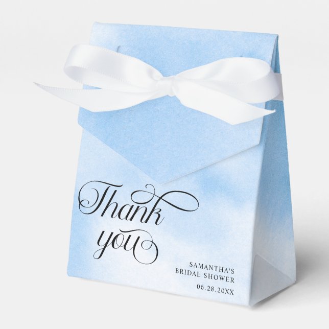 Bride Is On Cloud Nine Bridal Shower Thank You Favour Box (Front Side)