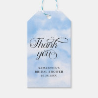 Bride Is On Cloud Nine Bridal Shower Thank you