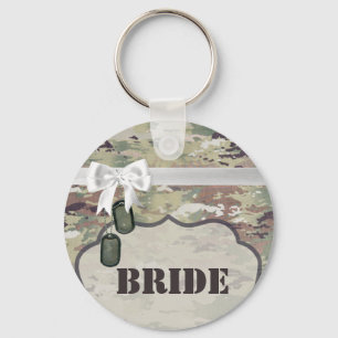 Bride Key Chain Army OCP Camo Uniform Camoflauge
