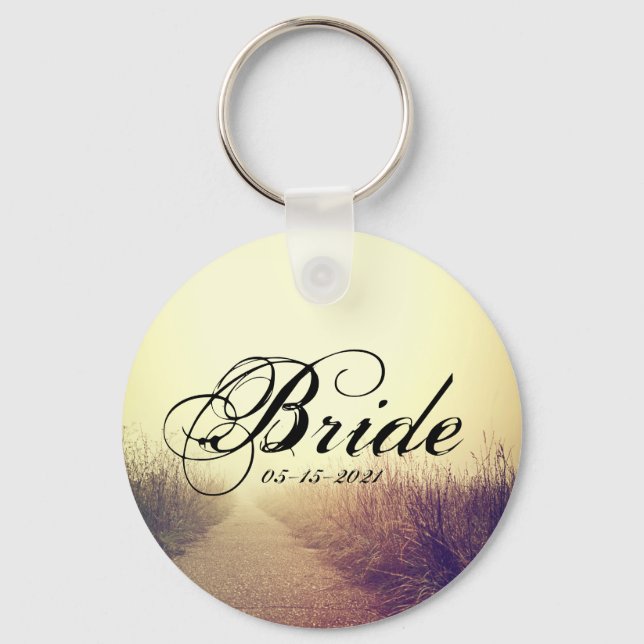 Bride Key Chain Sunrise Pathway Walkway Path Side (Front)