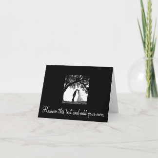 Bride Kiss under Oak Card -blank