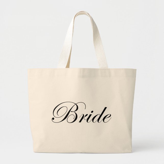 Bride Large Tote Bag (Front)