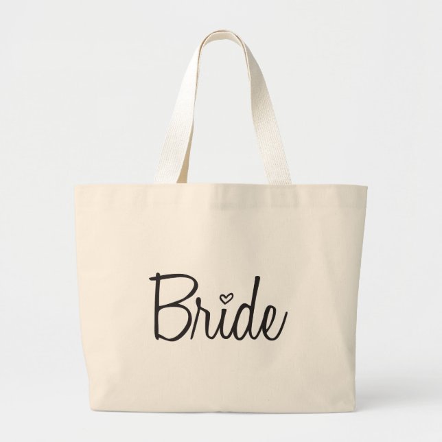 Bride Large Tote Bag (Front)