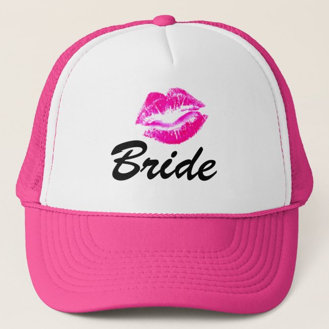 Bride lips trucker hat (Front)