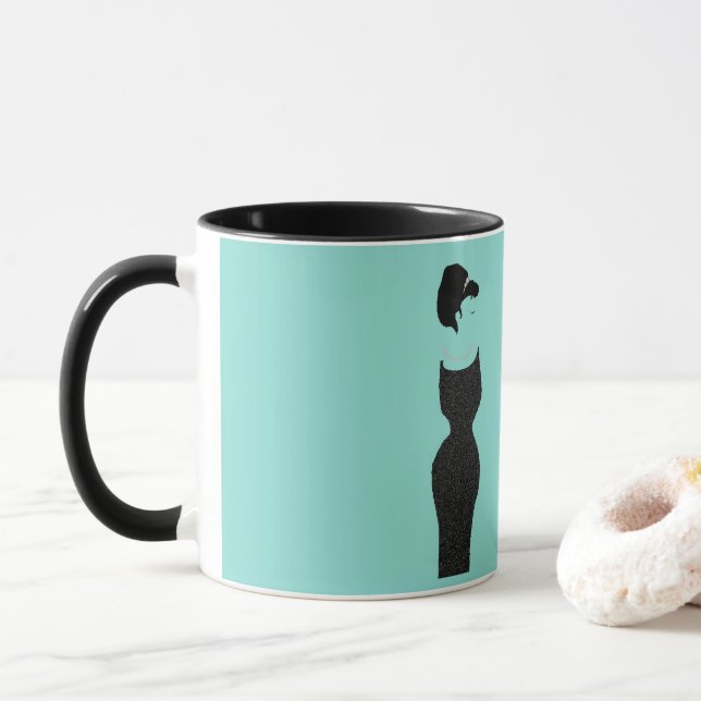 BRIDE Little Black Dress Bridal Shower Party Mug (With Donut)