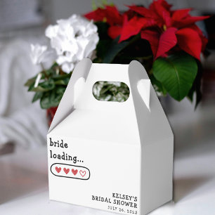 Bride Loading Hearts Bridal Shower  Favour Box