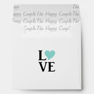 BRIDE Love The Happy Couple Bridal Shower Party Envelope