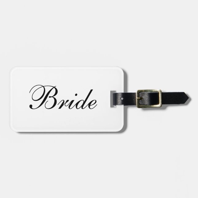 "Bride" Luggage Tag (Front Horizontal)