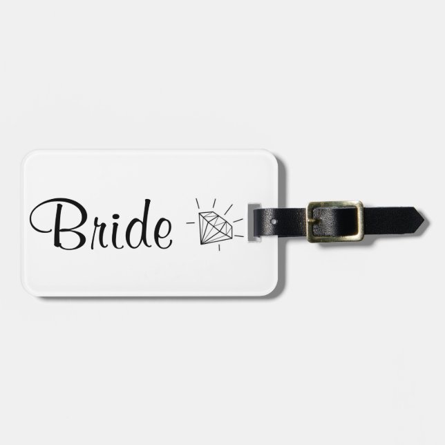 Bride Luggage Tag (Front Horizontal)