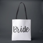 Bride Monogram Custom Wedding Tote Bag<br><div class="desc">Personalise with your name or not.</div>