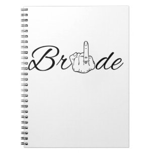 Bride Mrs Future Bride wedding engagement Notebook
