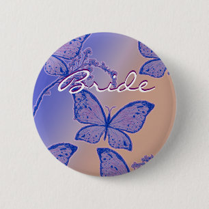 Bride name button - customisable wedding badges