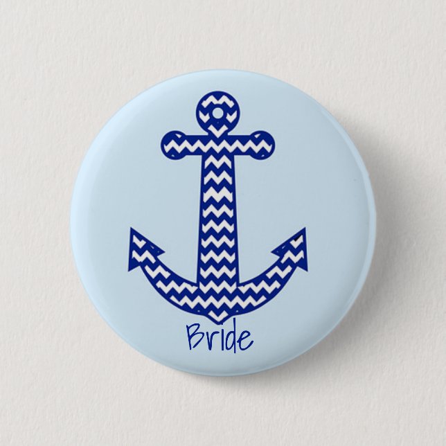 Bride Nautical Bachelorette Pin (Front)
