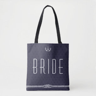 Bride Nautical Wedding Bags With Anchors