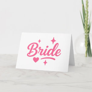 Bride Neon Pink Invitation