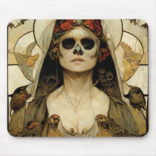 Bride Of Death Gothic Horror Mouse Mat (Front)