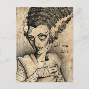 Bride of Frank Made to love you Postcard