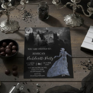 Bride of Frankenstein Bachelorette Halloween Invi Flyer