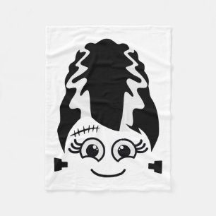 Bride Of Frankenstein Cute Monster Halloween Costu Fleece Blanket