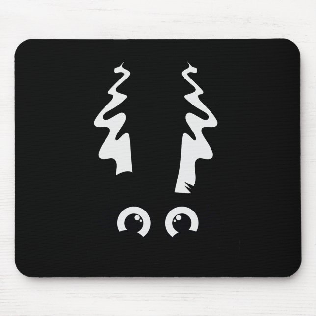 Bride Of Frankenstein Cute Monster Halloween Costu Mouse Mat (Front)