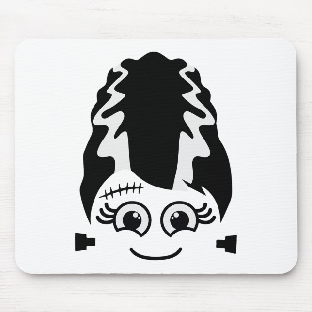 Bride Of Frankenstein Cute Monster Halloween Costu Mouse Mat (Front)