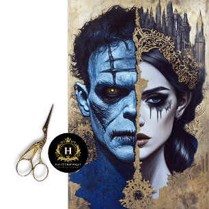 Bride of Frankenstein Decoupage Tissue Paper