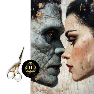 Bride of Frankenstein Decoupage Tissue Paper