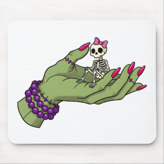 Bride of Frankenstein Hand with Skeleton Bow | Got Mouse Mat