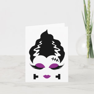 Bride Of Frankenstein Monster Halloween Costume 4  Card