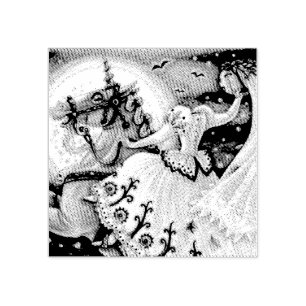 BRIDE OF SLEEPY HOLLOW HALLOWEEN RUBBER STAMP