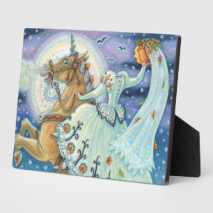 BRIDE OF SLEEPY HOLLOW, HEADLESS HORSEMAN PALOMINO PLAQUE