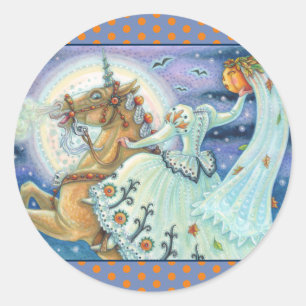 BRIDE OF SLEEPY HOLLOW, UNICORN STICKERS SHEET Rnd