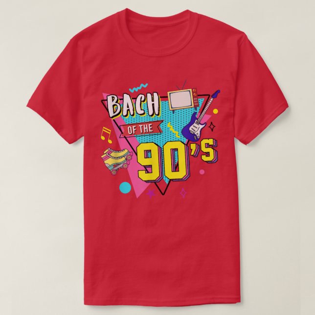 Bride Of The 90's Bridesmaids 90s Bachelorette Mat T-Shirt (Design Front)