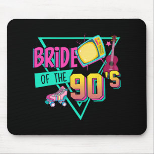 Bride Of The 90s Retro 90s Bride Bachelorette Part Mouse Mat