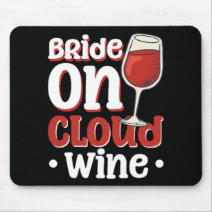 Bride On Cloud Wine 1  Mouse Mat
