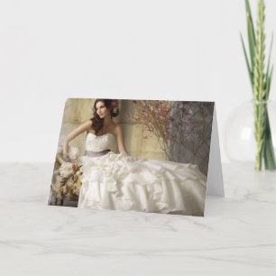Bride on her Wedding Day Card