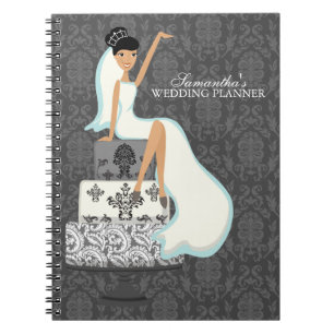 Bride on Wedding Cake Notebook