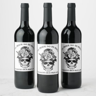 Bride or Die Bachelorette Party Customised Bridal Wine Label