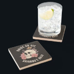 Bride or die black retro skull bachelorette favour stone coaster<br><div class="desc">Bride or die black retro skull bachelorette party favours monogram personalised stone coasters,  bachelorette party supplies personalised table decor bridesmaids gifts bridal party favours</div>