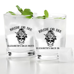 Bride Or Die Personalised Bridesmaids Till Death Whiskey Glass
