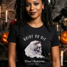 Bride or Die Skeleton Skull Halloween Bachelorette