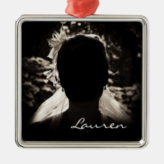 Bride or Groom Custom Photo Wedding Ornament