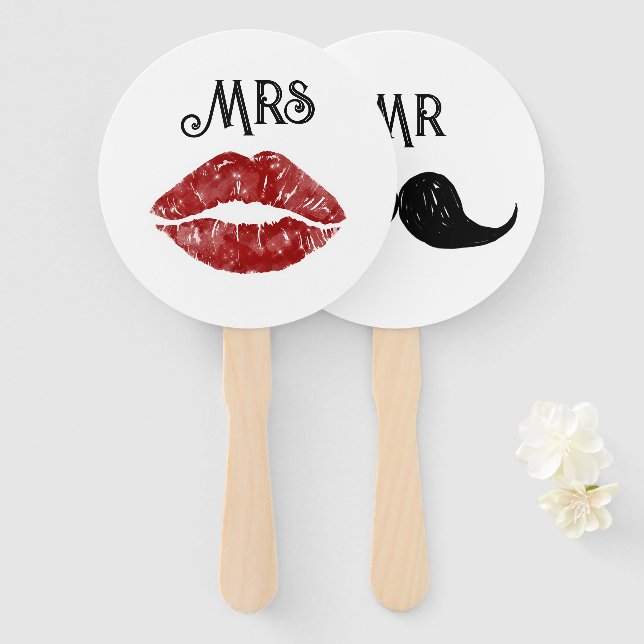 Bride or Groom Wedding Games  Hand Fan (Front and Back)