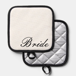 bride oven mitt pot holder