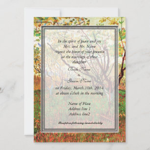 Bride parents' invitation, Orchard in Blossom Invitation