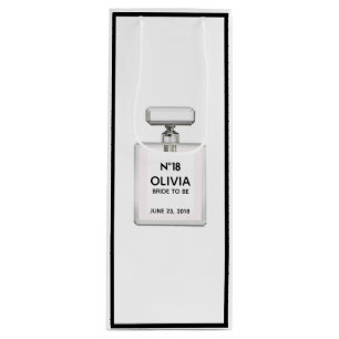 BRIDE Parisian Theme Shower Bridal Birthday Party Wine Gift Bag