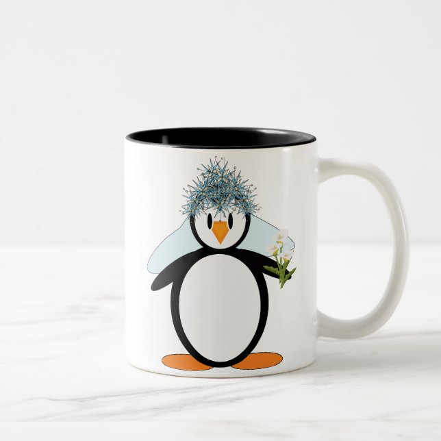 Bride-Pengo Two-Tone Coffee Mug (Right)
